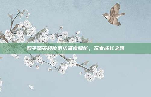 和平精英段位系统深度解析,玩家成长之路