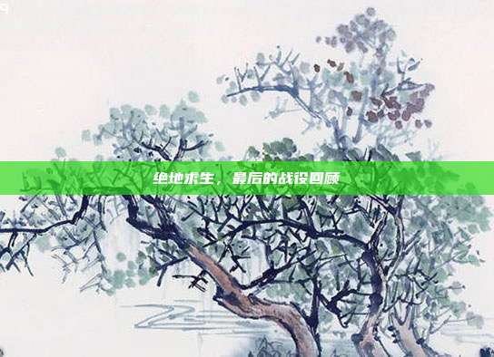 绝地求生,最后的战役回顾
