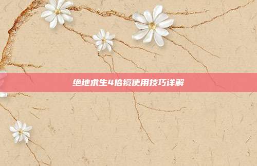 绝地求生4倍镜使用技巧详解