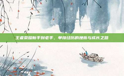王者荣耀新手到老手,单排经历的挫折与成长之路