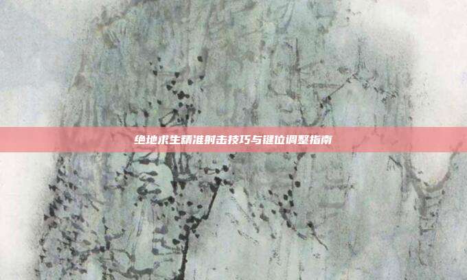 绝地求生精准射击技巧与键位调整指南