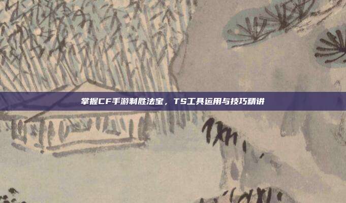 掌握CF手游制胜法宝,TS工具运用与技巧精讲