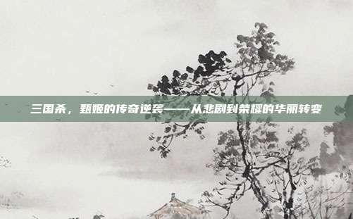 三国杀,甄姬的传奇逆袭——从悲剧到荣耀的华丽转变