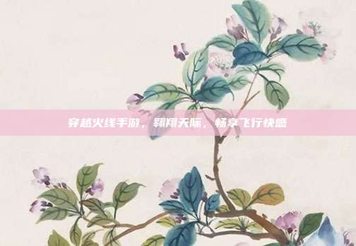 穿越火线手游,翱翔天际,畅享飞行快感