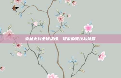 穿越火线全球战场,玩家的竞技与荣耀