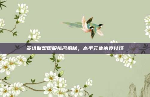 英雄联盟国服排名揭秘,高手云集的竞技场