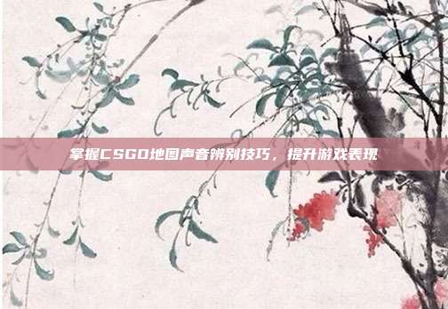 掌握CSGO地图声音辨别技巧,提升游戏表现