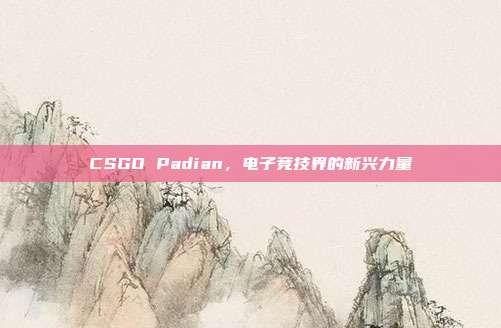 CSGO Padian,电子竞技界的新兴力量
