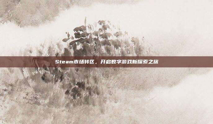 Steam市场转区,开启数字游戏新探索之旅