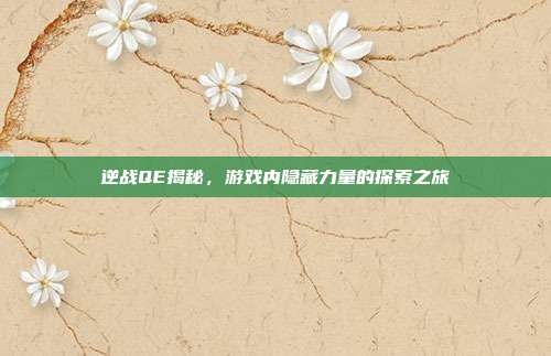 逆战QE揭秘,游戏内隐藏力量的探索之旅