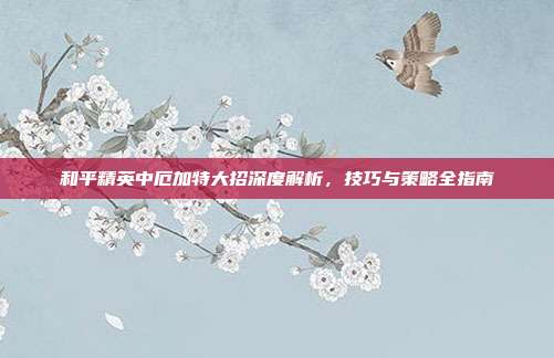 和平精英中厄加特大招深度解析,技巧与策略全指南