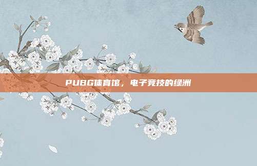 PUBG体育馆,电子竞技的绿洲