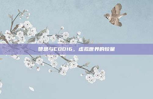 赞恩与COD16,虚拟世界的较量