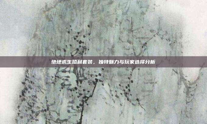 绝地求生哈利套装,独特魅力与玩家选择分析