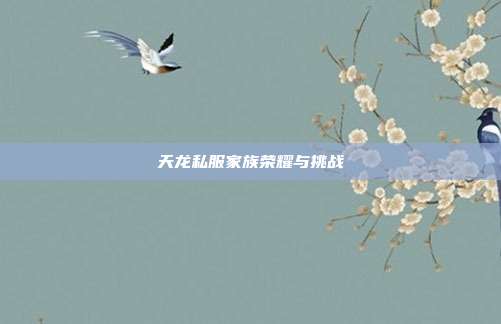 天龙私服家族荣耀与挑战