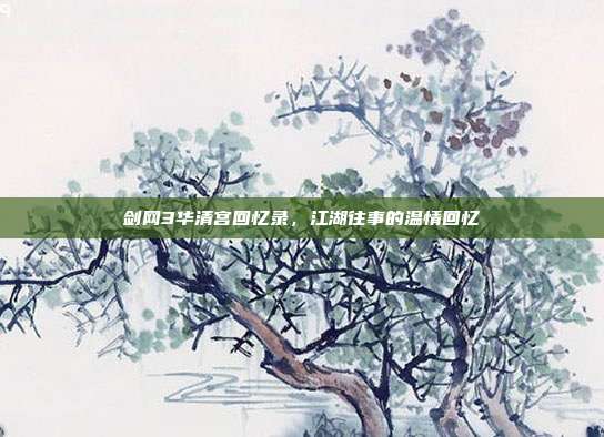 剑网3华清宫回忆录,江湖往事的温情回忆