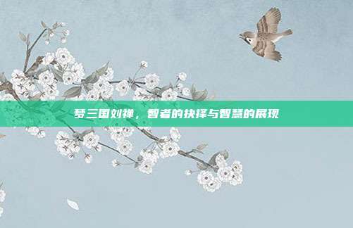 梦三国刘禅,智者的抉择与智慧的展现