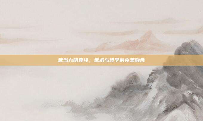 武当九阴真经,武术与哲学的完美融合