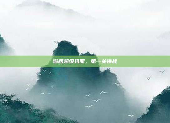 猫版超级玛丽,第一关挑战