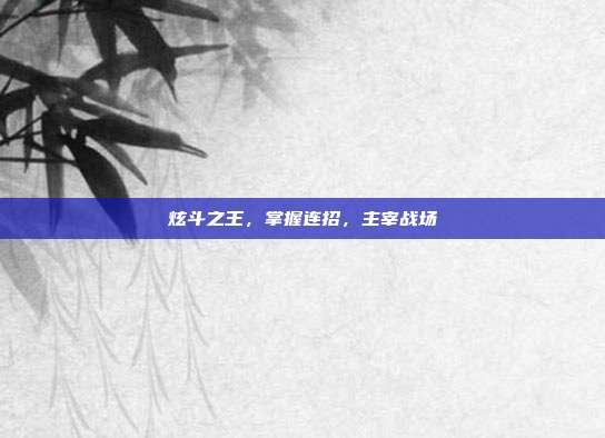 炫斗之王,掌握连招,主宰战场