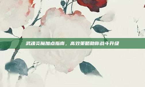武魂炎魔加点指南,高效策略助你战斗升级