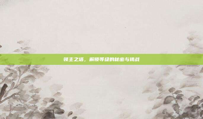 领主之塔,解锁等级的秘密与挑战