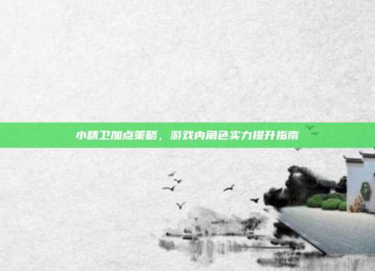 小精卫加点策略,游戏内角色实力提升指南