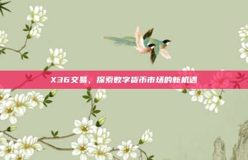 X36交易,探索数字货币市场的新机遇