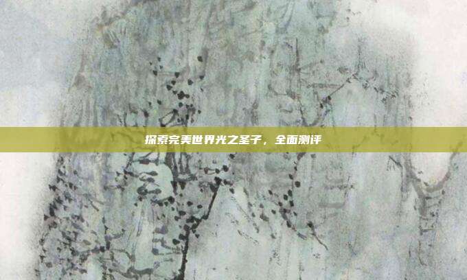 探索完美世界光之圣子,全面测评