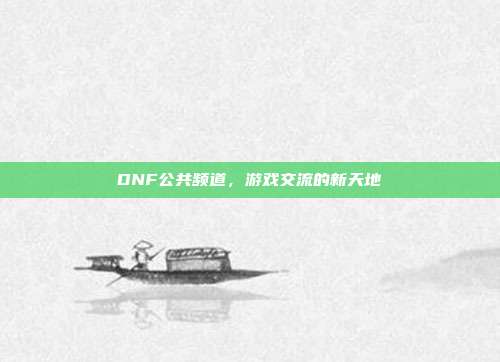 DNF公共频道,游戏交流的新天地