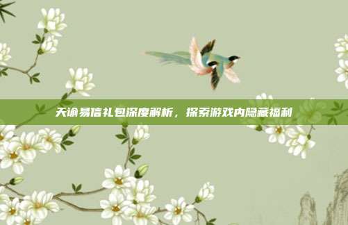 天谕易信礼包深度解析,探索游戏内隐藏福利