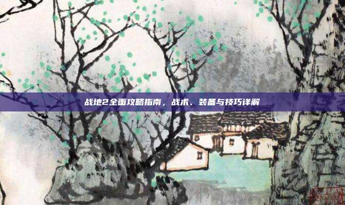 战地2全面攻略指南,战术、装备与技巧详解