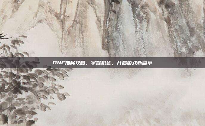 DNF抽奖攻略,掌握机会,开启游戏新篇章