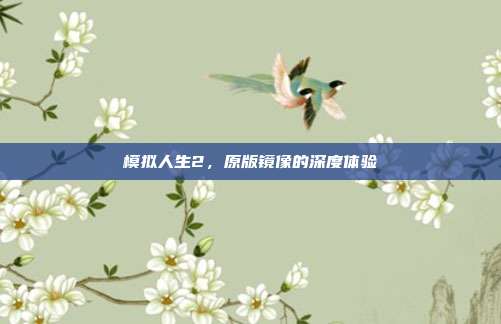 模拟人生2,原版镜像的深度体验