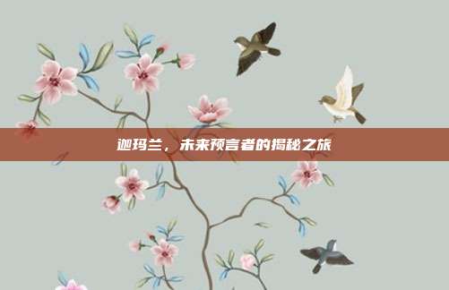 迦玛兰,未来预言者的揭秘之旅