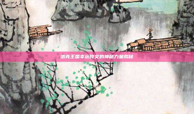 洛克王国幸运符文的神秘力量揭秘