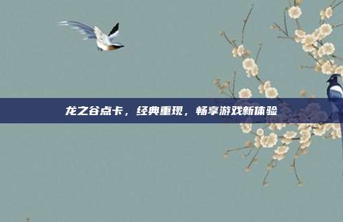 龙之谷点卡,经典重现,畅享游戏新体验