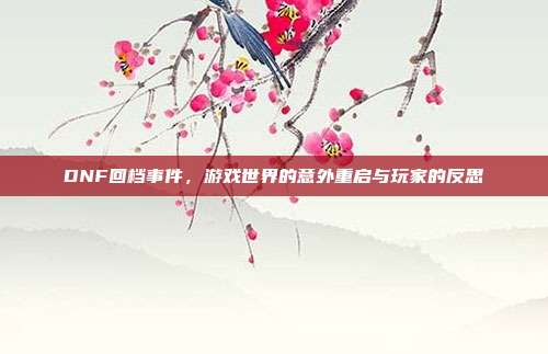 DNF回档事件,游戏世界的意外重启与玩家的反思