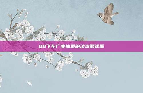 QQ飞车广寒仙境跑法攻略详解