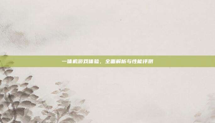 一体机游戏体验,全面解析与性能评测