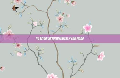 气功师武器的神秘力量揭秘