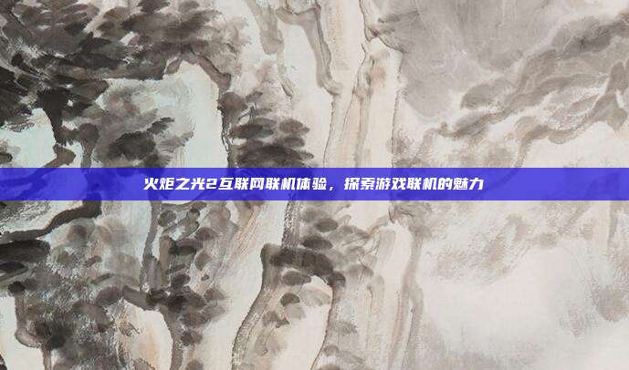火炬之光2互联网联机体验,探索游戏联机的魅力