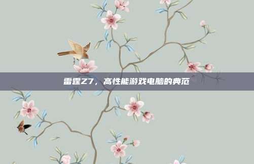 雷霆Z7,高性能游戏电脑的典范