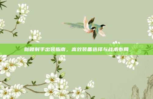 骷髅射手出装指南,高效装备选择与战术布局