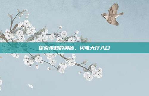 探索未知的奥秘,闪电大厅入口