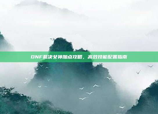 DNF裁决女神加点攻略,高效技能配置指南