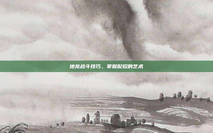 地龙战斗技巧,掌握配招的艺术