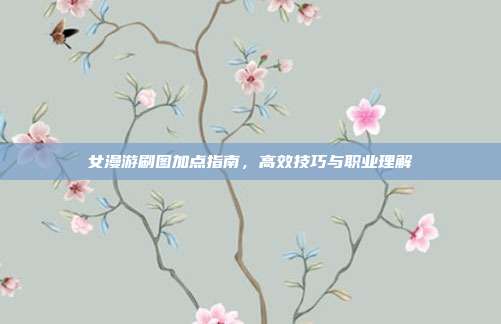 女漫游刷图加点指南,高效技巧与职业理解