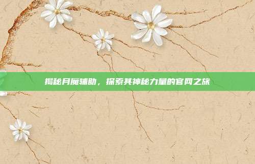 揭秘月魔辅助,探索其神秘力量的官网之旅