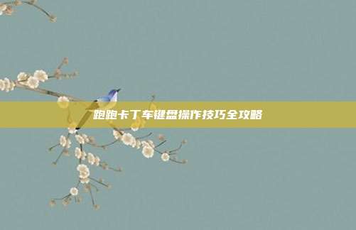 跑跑卡丁车键盘操作技巧全攻略